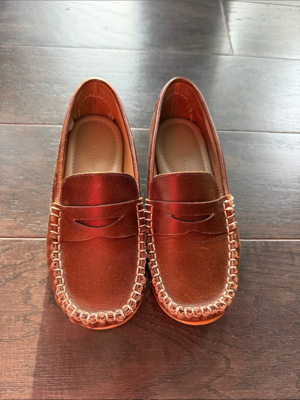 Elephantito Boys Brown Penny Loafers Moccasins